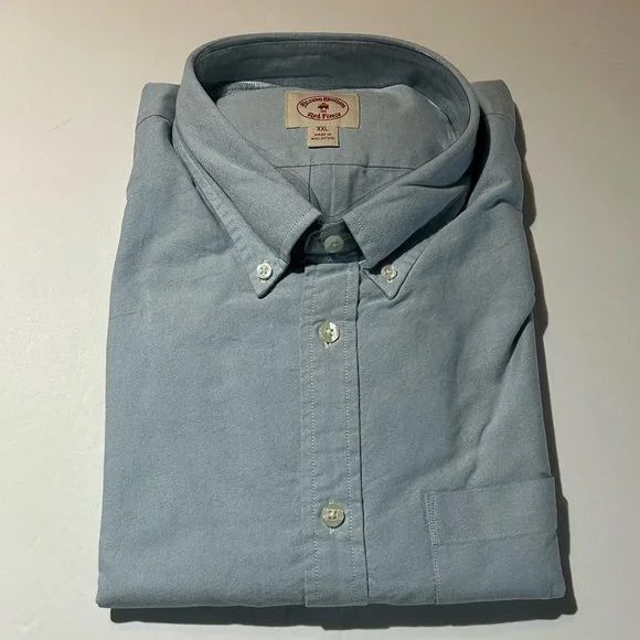 brooks brothers light blue dress shirt Blue Sparkly Mermaid V Neck Prom Dresses – luladress main image 1